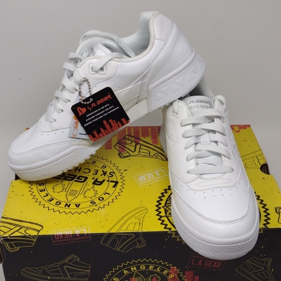 Skechers L.A. Gear Women's Hot Shots Low Sneakers - Picture 11 of 16